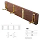 Concealed Mount Quad Wood Wall Hooks